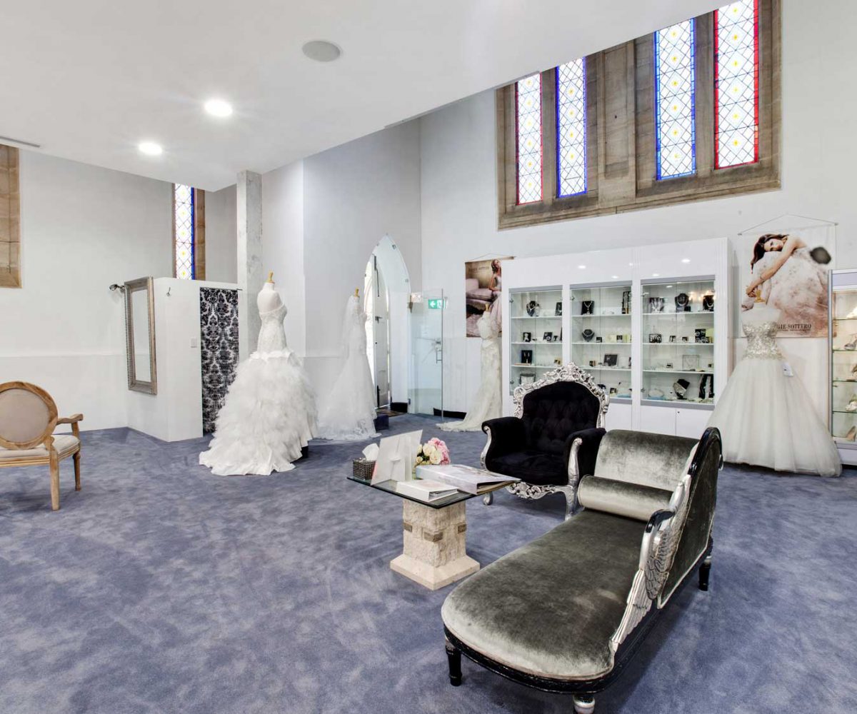 Bridal Secrets Bridal Store interior in Sydney Parramatta