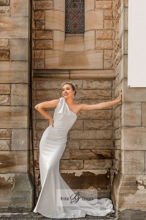 Angelique Fit and Flare Wedding Dress